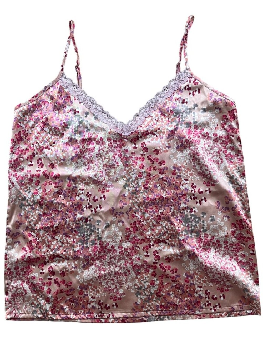 Rachel Zoe Y2K Cherry Blossom Lace Camisole Top Womens Small Pink Soft Girl 90s